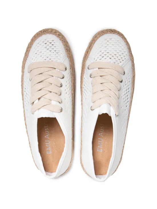 EMU Australia Espadryle Agonis Mac W12469 Biały