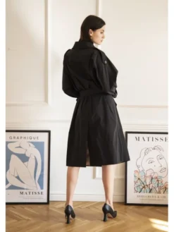 Entelier Płaszcz przejściowy oversize Czarny Oversize