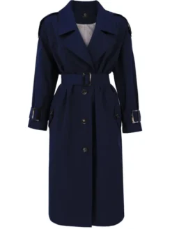 Entelier Płaszcz przejściowy oversize Czarny Oversize