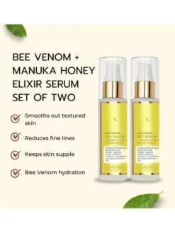 Erthskin London 2x Jad Pszczeli + Eliksir Miodu Manuka Serum