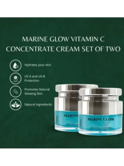 Erthskin London 2x Krem z koncentratem witaminy C Marine Glow Krem na dzień i na noc