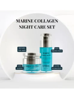 Erthskin London z kolagenem morskim + serum naprawcze z kolagenem morskim Krem na noc