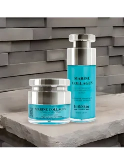 Erthskin London z kolagenem morskim + serum naprawcze z kolagenem morskim Krem na noc