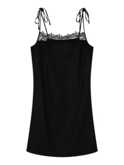 Esotiq Koszula nocna 45222 Czarny Regular Fit