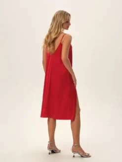 Esotiq Koszula nocna 42089 Czerwony Regular Fit