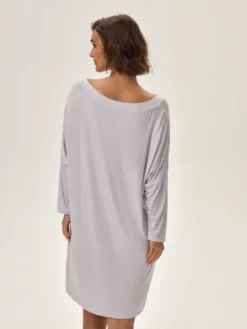 Esotiq Koszula nocna 42092 Szary Regular Fit