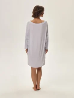 Esotiq Koszula nocna 42092 Szary Regular Fit