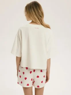Esotiq Piżama 44632 Biały Regular Fit