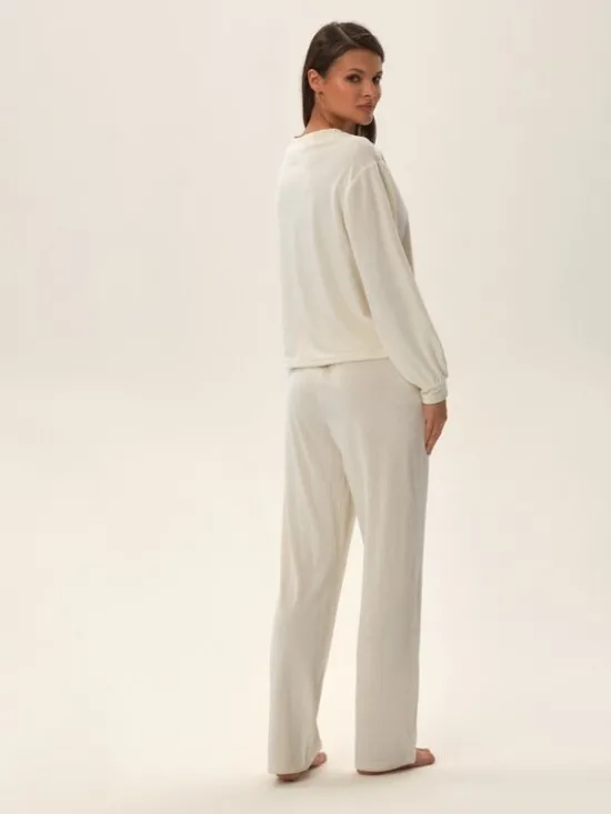 Esotiq Piżama 42095 Biały Regular Fit