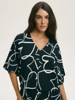Esotiq Piżama 44908 Czarny Regular Fit