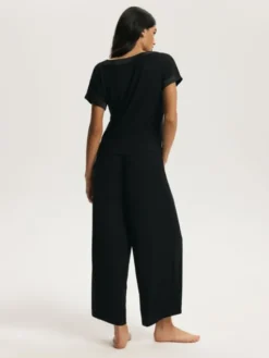 Esotiq Piżama 44928 Czarny Regular Fit