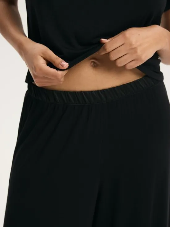 Esotiq Piżama 44928 Czarny Regular Fit