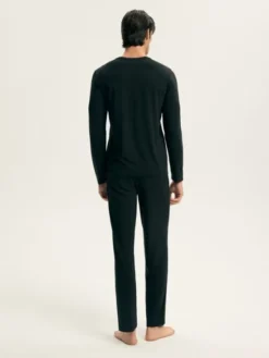 Esotiq Piżama 44400 Czarny Regular Fit