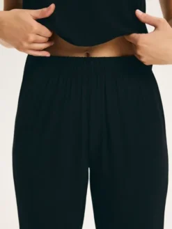 Esotiq Piżama 45996 Czarny Regular Fit
