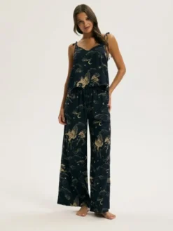 Esotiq Piżama 43925 Granatowy Regular Fit