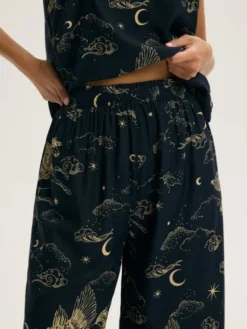 Esotiq Piżama 43925 Granatowy Regular Fit