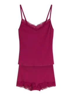 Esotiq Piżama 45873 Różowy Regular Fit
