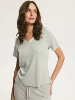 Esotiq Piżama 45998 Szary jasny Regular Fit