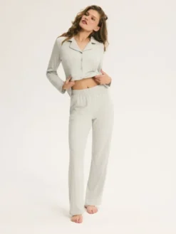 Esotiq Piżama 46006 Szary Regular Fit