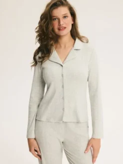 Esotiq Piżama 46006 Szary Regular Fit