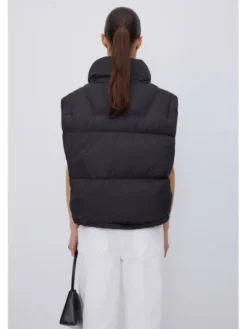 Estro Bezrękawnik ER00119639 Czarny Loose Fit