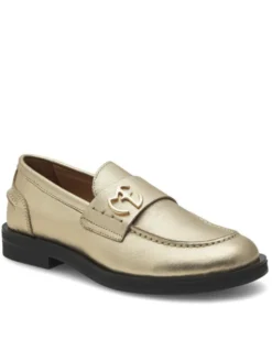 Eva Minge Loafersy MICHELLE-0107 Złoty