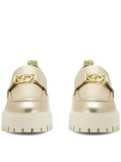 Eva Minge Loafersy SARAH-8049 Złoty