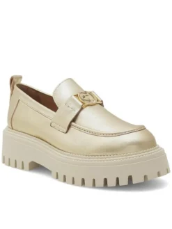 Eva Minge Loafersy SARAH-8049 Złoty