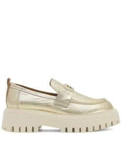 Eva Minge Loafersy SARAH-8049 Złoty