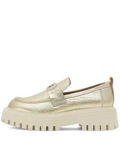 Eva Minge Loafersy SARAH-8049 Złoty