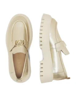 Eva Minge Loafersy SARAH-8049 Złoty