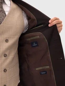 Evenemen Garnitur Kast Brown Brązowy Slim Fit