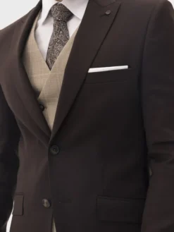 Evenemen Garnitur Kast Brown Brązowy Slim Fit