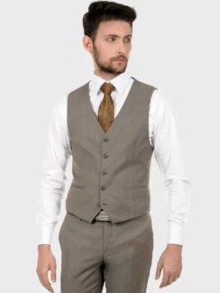 Evenemen Kamizelka CADINI Beżowy Slim Fit