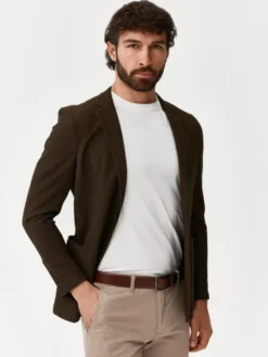 Evenemen Marynarka Alto Brązowy Slim Fit