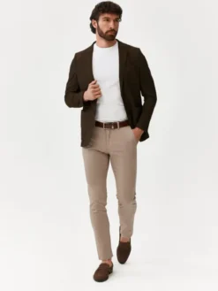 Evenemen Marynarka Alto Brązowy Slim Fit