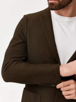Evenemen Marynarka Alto Brązowy Slim Fit