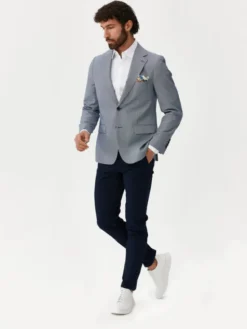 Evenemen Marynarka Cruz Granatowy Slim Fit