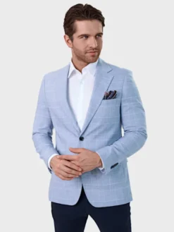 Evenemen Marynarka Harmony 04 Niebieski Slim Fit