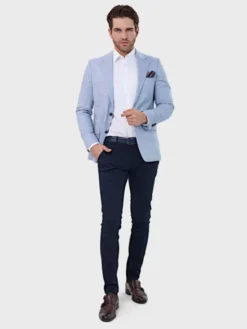 Evenemen Marynarka Harmony 04 Niebieski Slim Fit