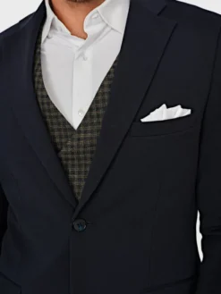 Evenemen Marynarka Paradiso Granatowy Slim Fit