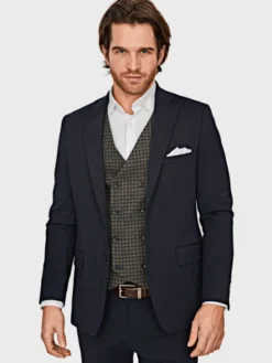 Evenemen Marynarka Paradiso Granatowy Slim Fit