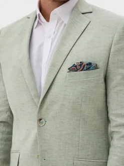 Evenemen Marynarka Passa Zielony Slim Fit