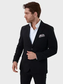 Evenemen Marynarka Tuscan Czarny Slim Fit
