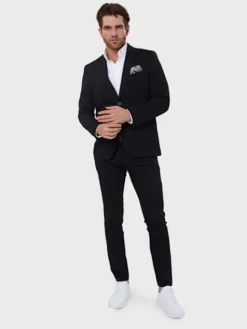 Evenemen Marynarka Tuscan Czarny Slim Fit