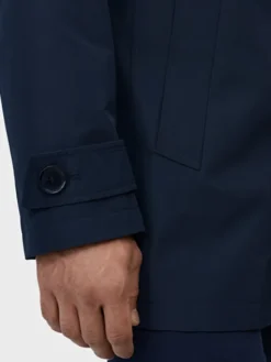 Evenemen Płaszcz zimowy LEONE NAVY Granatowy Slim Fit