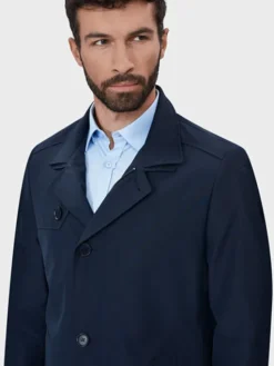 Evenemen Płaszcz zimowy LEONE NAVY Granatowy Slim Fit