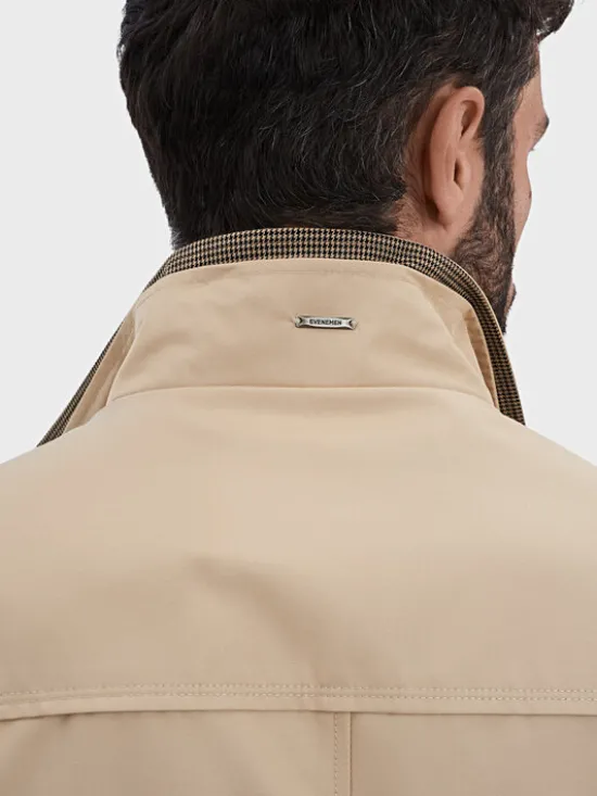 Evenemen Trencz LEONE CAMEL Beżowy Slim Fit