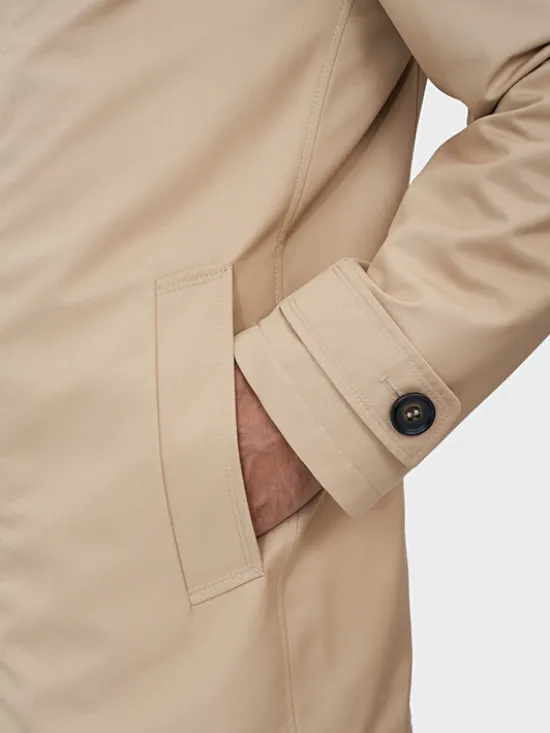 Evenemen Trencz LEONE CAMEL Beżowy Slim Fit