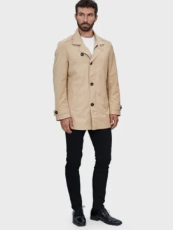 Evenemen Trencz LEONE CAMEL Beżowy Slim Fit